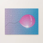 Dream op Quote Pink ballon in sky inspirerend Legpuzzel (Horizontaal)