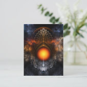 Dream Orb Fractal Art Briefkaart (Staand voorkant)