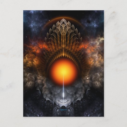 Dream Orb Fractal Art Briefkaart (Voorkant)