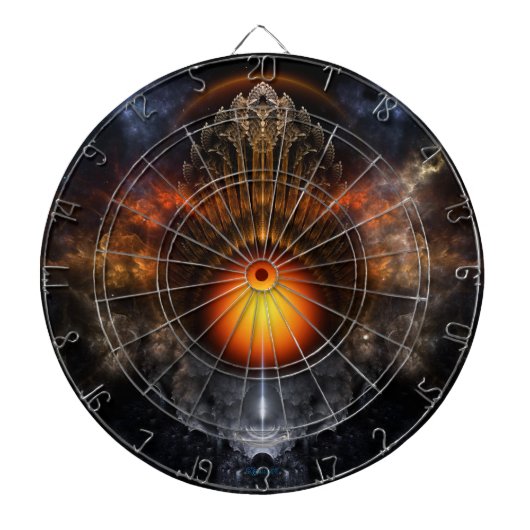 Dream Orb Fractal Art Dart Board Dartbord (Voorkant)