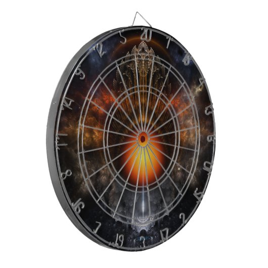 Dream Orb Fractal Art Dart Board Dartbord (Voorkant Links)