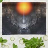 Dream Orb Fractal Art Kitchen Towel Theedoek (Gevouwen)