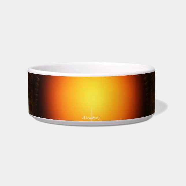 Dream Orb Fractal Art Pet Bowl Voerbakje (Voorkant)