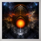 Dream Orb Fractal Art Poster (Voorkant)