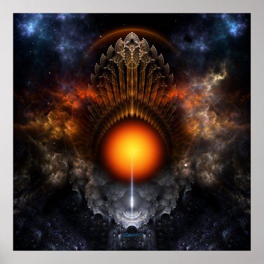 Dream Orb Fractal Art Poster (Voorkant)