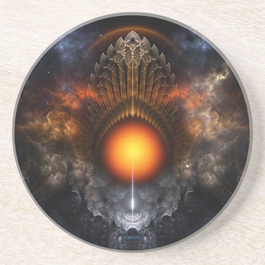 Dream Orb Fractal Art Sandstone Onderzetter (Voorkant)