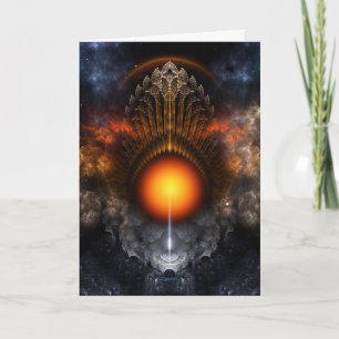 Dream Orb Fractal Art Wenskaart Kaart