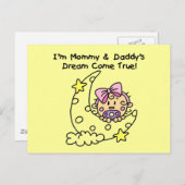 Dream-overhemden en -cadeaus van mama en papa briefkaart (Voorkant / Achterkant)