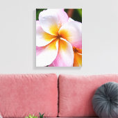 Dream Palette: franjipani flower Canvas Afdruk (Insitu (Woonkamer))