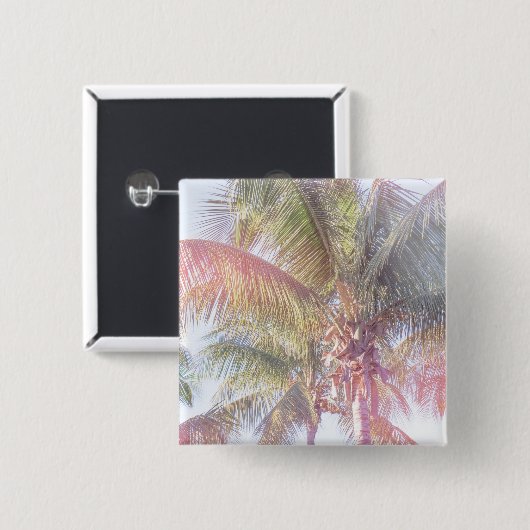 Dream Palm Tree Vierkante Button 5,1 Cm (Voorkant /achterkant)