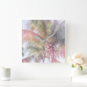 Dream Palm Tree Vierkante Klok (Huis)