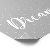Dream Pastel Dot Pattern Poster (Hoek)