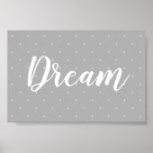 Dream Pastel Dot Pattern Poster (Voorkant)