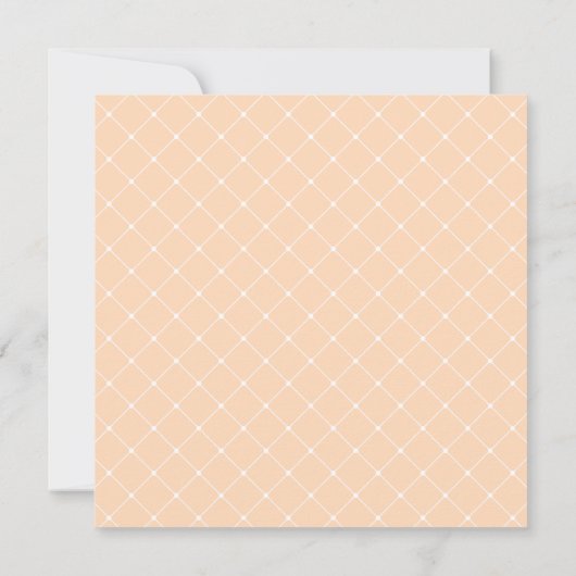 Dream Peach & Navy | Vers van het Floral Diamond W Kaart (Achterkant)