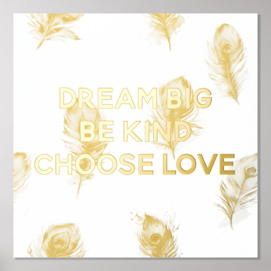 Dream Peacock Feathers Folie Afdrukken (Voorkant)