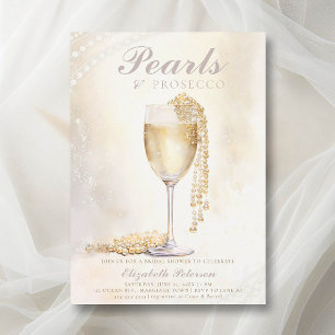 Dream Pearls Prosecco Elegant Brunch Vrijgezellenf Kaart
