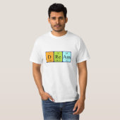 Dream periodiek table name shirt (Voorkant volledig)