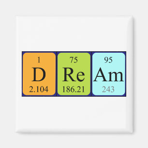 Dream periodieke table name magnet