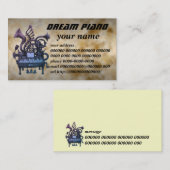 dream piano visitekaartje (Voorkant / Achterkant)
