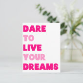 Dream Pink Briefkaart (Staand voorkant)