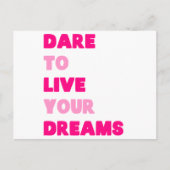 Dream Pink Briefkaart (Voorkant)