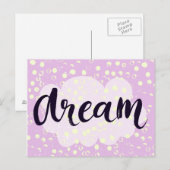 Dream Pink Briefkaart (Voorkant / Achterkant)
