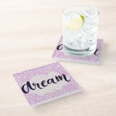 Dream Pink Glazen Onderzetter (Schuin)