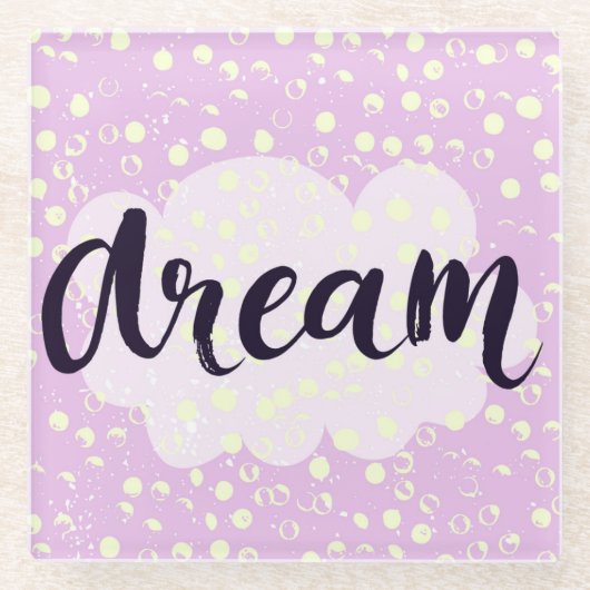Dream Pink Glazen Onderzetter (Voorkant)