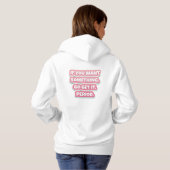 Dream Pink Script Motivatie Hoodie (Achterkant volledig)
