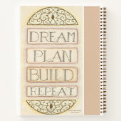 Dream Plan Build Herhaal spiraal Notitieboek (Achterkant)