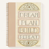 Dream Plan Build Herhaal spiraal Notitieboek (Voorkant)