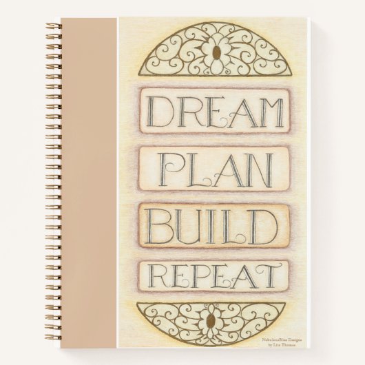 Dream Plan Build Herhaal spiraal Notitieboek (Voorkant)