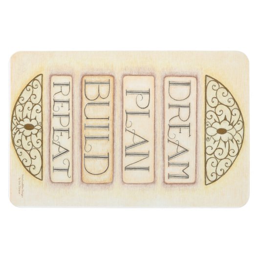 Dream Plan Build Herhalingsmagneet Magneet (Horizontaal)