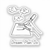 Dream Plan Do – Action Sticker (Voorkant)