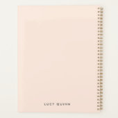 Dream Plan Do | Blush roze, modern, stijlvol scrip Planner (Achterkant)