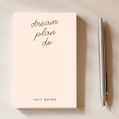 Dream Plan Do | Blush roze, modern, stijlvol scrip Post-it® Notes