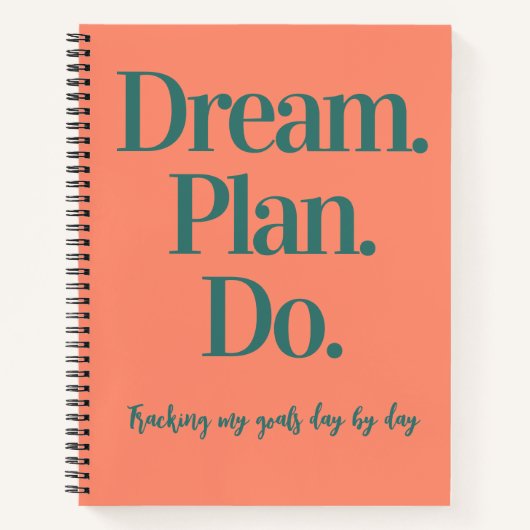 Dream Plan Do Goal Tracker Bullet Journal Notitieboek (Voorkant)