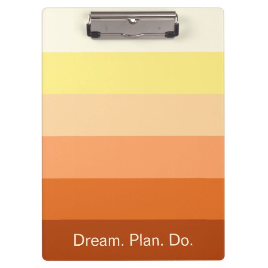 Dream Plan Do – Kleurverloop Terug naar school - Klembord (Voorkant)
