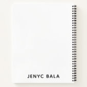 Dream Plan Do Lilac Pastel Design Notitieboek (Achterkant)