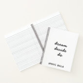 Dream Plan Do Lilac Pastel Design Notitieboek (Binnen)