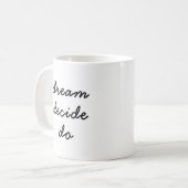 Dream Plan Do Modern Minimalist Stylish Script Koffiemok (Voorkant links)