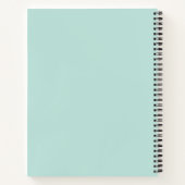 Dream Plan Do | Modern Minimalistisch Mint Green Notitieboek (Achterkant)