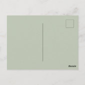 Dream Plan Do | Modern minimalistisch Sage Green Briefkaart (Achterkant)