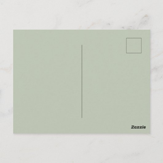 Dream Plan Do | Modern minimalistisch Sage Green Briefkaart (Achterkant)