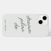 Dream Plan Do | Modern minimalistische eenvoudige  Case-Mate iPhone Case (Achterkant (horizontaal))
