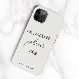 Dream Plan Do | Modern minimalistische eenvoudige  Case-Mate iPhone 14 Hoesje