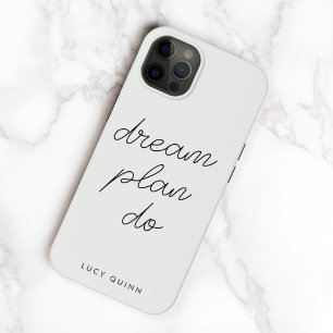 Dream Plan Do   Modern minimalistische eenvoudige  Case-Mate iPhone 14 Hoesje