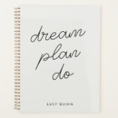 Dream Plan Do | Modern minimalistische eenvoudige  Planner (Voorkant)