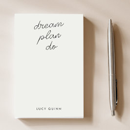 Dream Plan Do | Modern minimalistische eenvoudige  Post-it® Notes