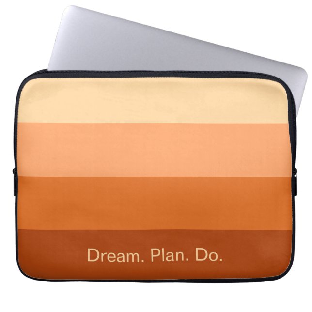 Dream Plan Do – Motivatie gradiënt Laptop Sleeve (Voorkant)